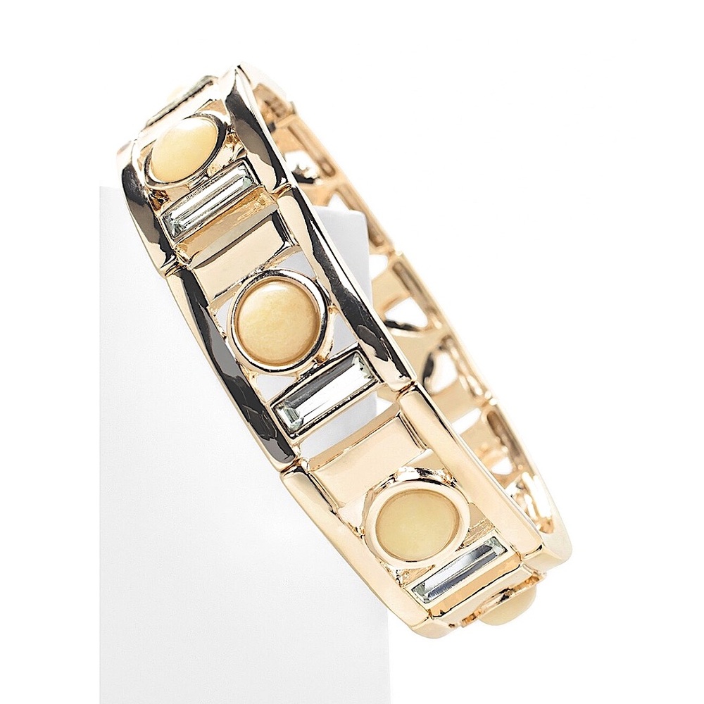 WHBM MARBLE STONE STRETCH BRACELET